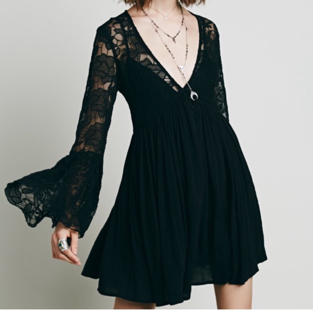FP | Black Lacey Dress